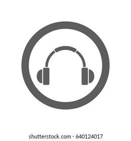 Earphone Icon in trendy flat style isolated on white background. Award symbol for your web site design, logo, app, UI. Vector illustration, EPS10.