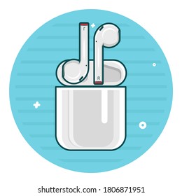 earphone icon vector graphics illustration. can be used for icons in products and more.