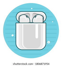 earphone icon vector graphics illustration. can be used for icons in products and more.