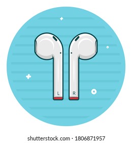 ilustración gráfica del vector de icono de auriculares. se puede usar para iconos en productos y más.