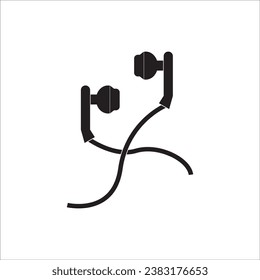 DISEÑO DE SÍMBOLO DE ILUSTRACIÓN DE ICONOS DE TELÉFONO EARPHONE