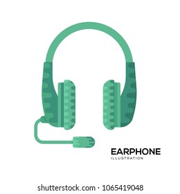 earphone icon vector. earphone sign on white background. earphone icon for web and app