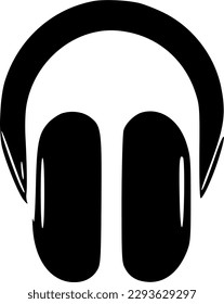 earphone icon vector symbol design illustration