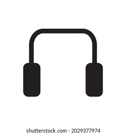 Kopfhörersymbol, ob im Web, Banner oder Knopf auf dem Handy verwendet