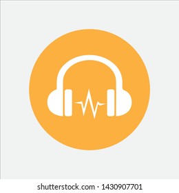 Earphone icon for your website or mobile application.