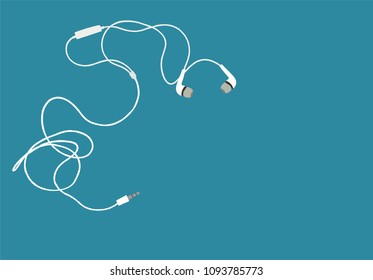 Earphone illustration vector