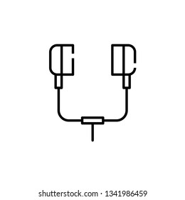 earphone line art