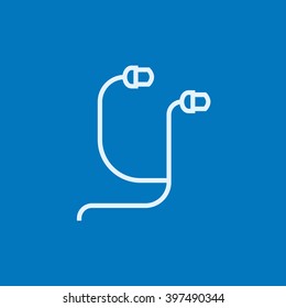 Earphone line Symbol.
