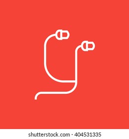 Icono de la línea de auriculares.