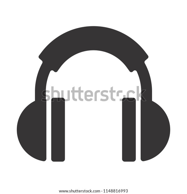 Earphone Logo Headphone Logo Headset Symbol Stock Vektorgrafik Lizenzfrei