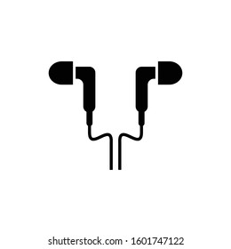 earphone logo icon template, earphone vector element