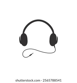 earphone logo vector icon design. headphone icon design, headset icon illustration design.