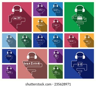 earphone music style icon