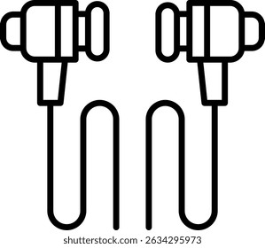 Ohrhörer Neu Kreativ Symbol Design Vektor