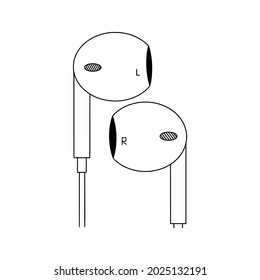 Earphone sign icon vector illustration
