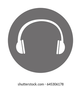 earphone sound isolated icon