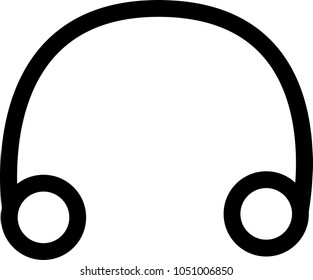 Earphone style icon