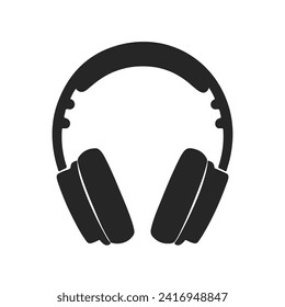 earphone symbol Headphones Vector Icon. Vector sign in simple style isolated on white background