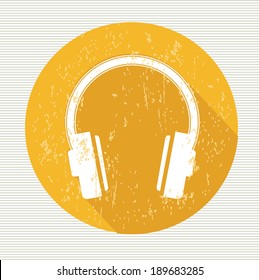 Earphone symbol,vector