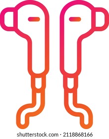 Ilustración de diseño de iconos del vector auricular
