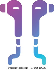 Ilustración de diseño de icono de Vector de auriculares