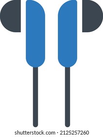 Ohrhörer-Vektorgrafik auf transparentem Hintergrund. Symbole in Premium-Qualität. Glyphen Vektorsymbol für Konzept und Grafikdesign.