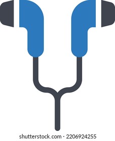 earphone Vector illustration on a transparent background. Premium quality symmbols. Glyphs vector icons for concept and graphic design. 

