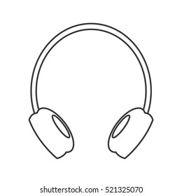 earphones audio device icon vector illustration design