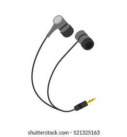 earphones audio device icon vector illustration design