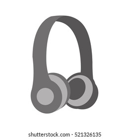 earphones audio device icon vector illustration design