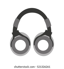 earphones audio device icon vector illustration design