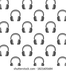 diseño de ilustración de fondo de dispositivos de audio auriculares