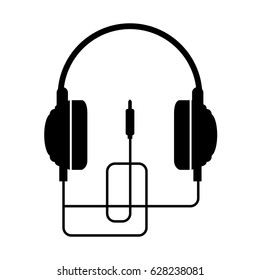 earphones audio isolated icon