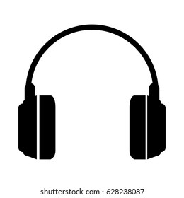 earphones audio isolated icon