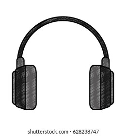 earphones audio isolated icon