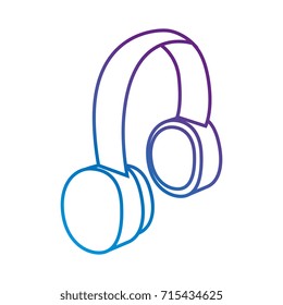 earphones audio isolated icon