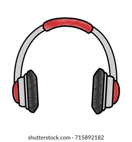 earphones audio isolated icon