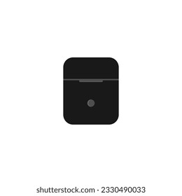 Earphones case illustration. Wireless earphones case
