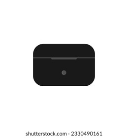 Earphones case illustration. Wireless earphones case
