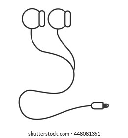earphones with cord icon