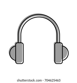 earphones device isolated icon