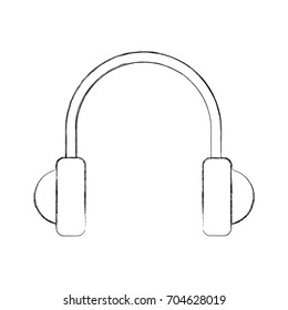 earphones device isolated icon
