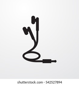 earphones icon illustration isolated vector sign symbol