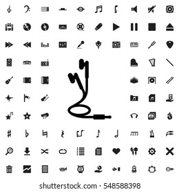 earphones icon illustration isolated vector sign symbol