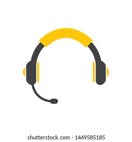 earphones icon logo illustration vector design
