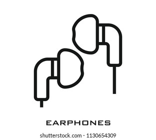 Earphones icon signs