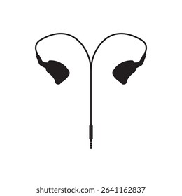 earphones line icon illustration symbol design