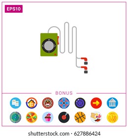 Earphones with player icon