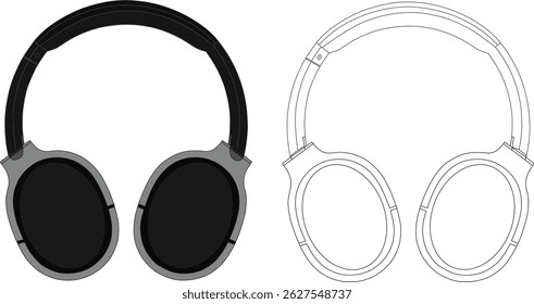 Earphones are a small piece of equipment which you wear over or inside your ears 