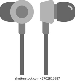Ohrhörer Vektor Flaches Design Symbol
